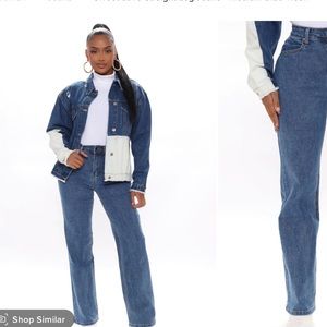 FASHIONNOVA sweet love straight leg jeans size 9